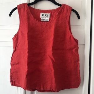 FLAX linen sleeveless shirt
